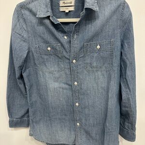 Madewell Classic Chambray Denim Shirt S